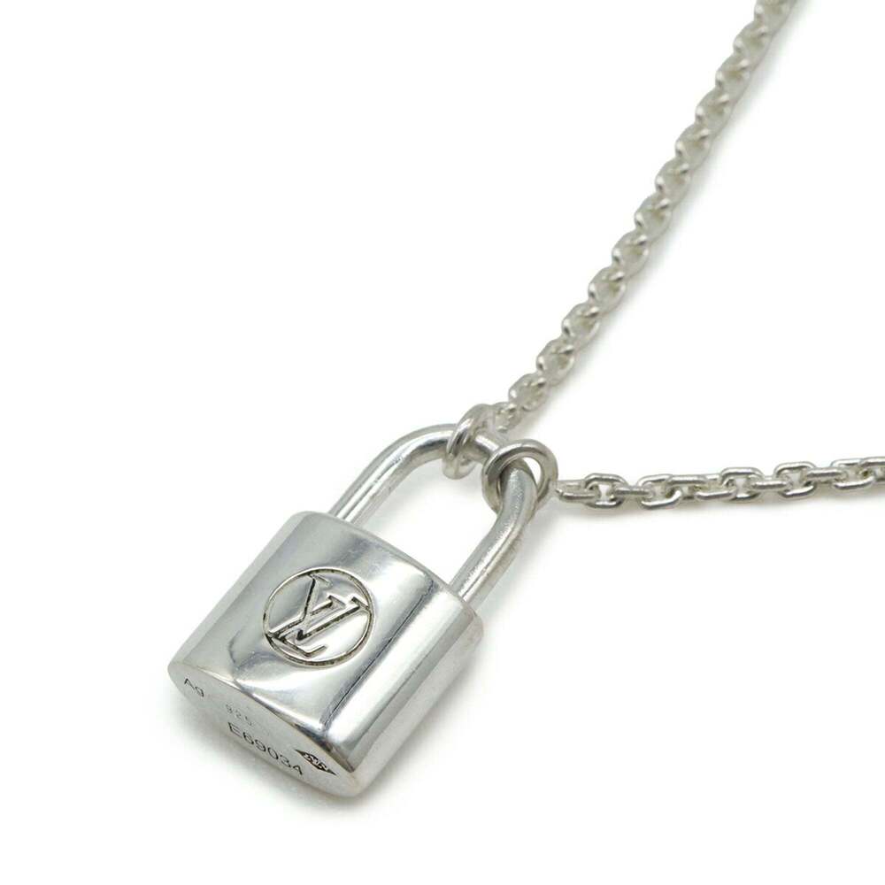 LOUIS VUITTON Silver Lockit Necklace - Picture 4 of 8